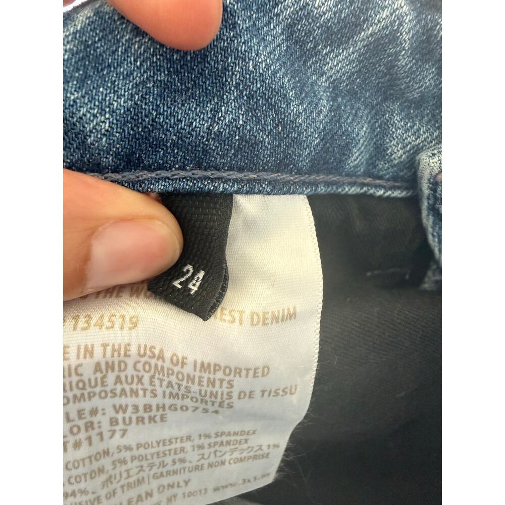 3x1 NYC Burke Beaded Boyfriend Jeans Sz 26 Made USA Light Wash Designer Denim - Picture 8 of 9